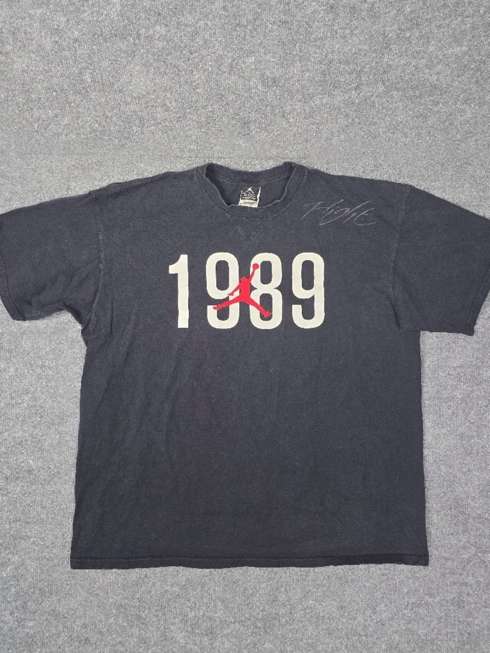 Vintage Nike Air Jordan 4 Black Cat 1989 Flight T-Shirt Mens XL Great Condition